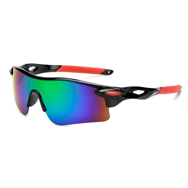 New bicycle outdoor men and women sports sunglasses PC explosion-proof riding sports glasses 9181 sunglasses wholesale