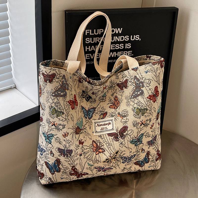High School Student Class Canvas Bag 2026 New Commuter Tote Bag for Women Ins Fashion Outing Shoulder Mommy Bag
