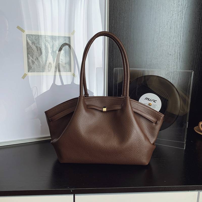 Cross-Border Exclusive Supply of New Casual and Simple Tote Bags for Women, Suitable for Work and Commuting, Large Capacity Shoulder Bags, Fashionable Underarm Bags