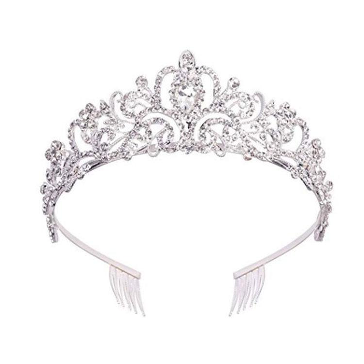 Hot-selling crystal diamond bridal wedding updo tiara, birthday headpiece, hair accessory, prom crown, car show performance headband