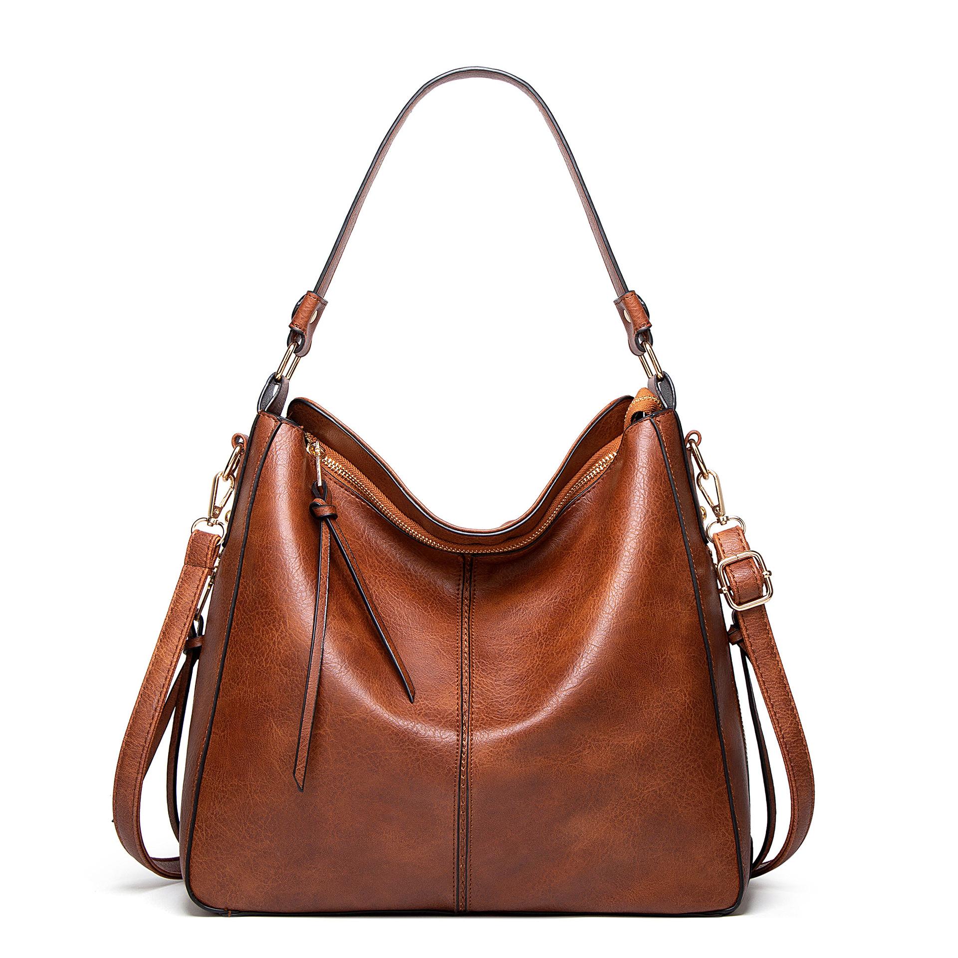Bags Shiling Autum New Women's Bag Hand-Held Shoulder Crossbody Bag Pu Women's Tote Bag Large Capacity Bag Wholesale