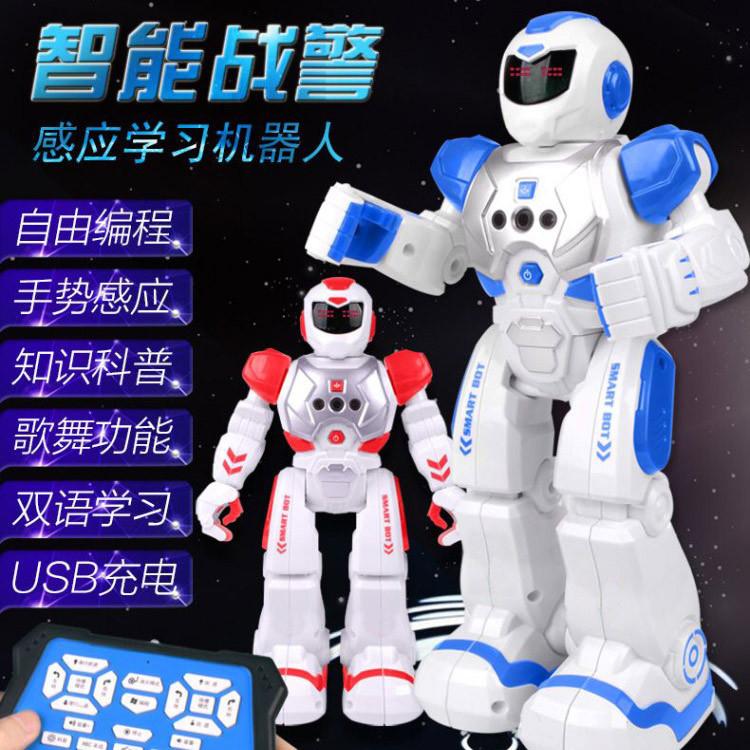 Cross-Border Russian Robocop Remote Control Robot Infrared Induction Intelligent Singing and Dancing Children's Electric Toy