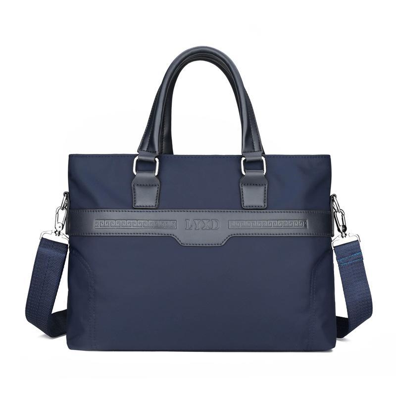 New in stock Men's Portable Briefcase Large Capacity Commuter Shoulder Crossbody Bag Office Business Documents Computer Bag