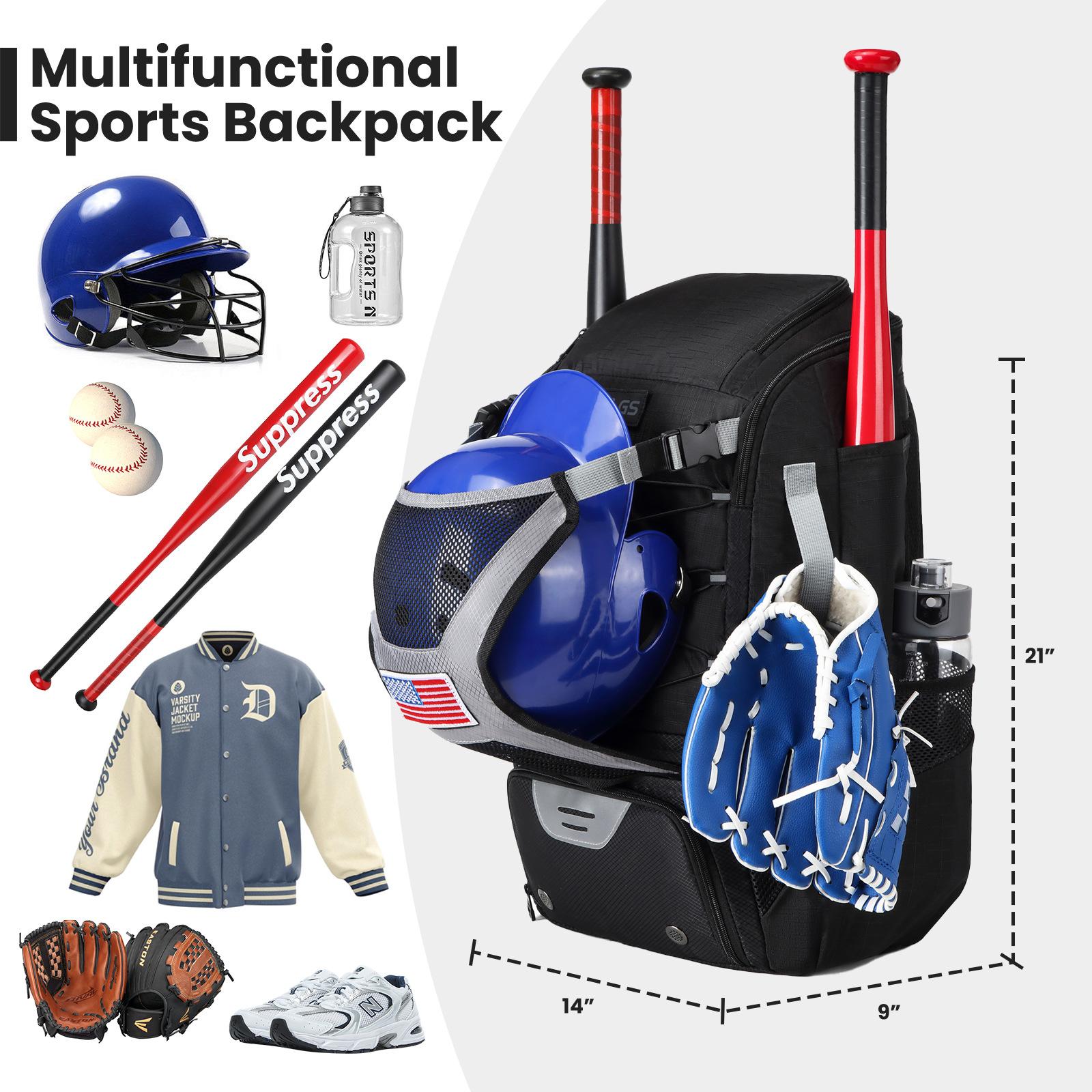 American baseball backpack equipment bag softball backpack large capacity portable multifunctional sports bag