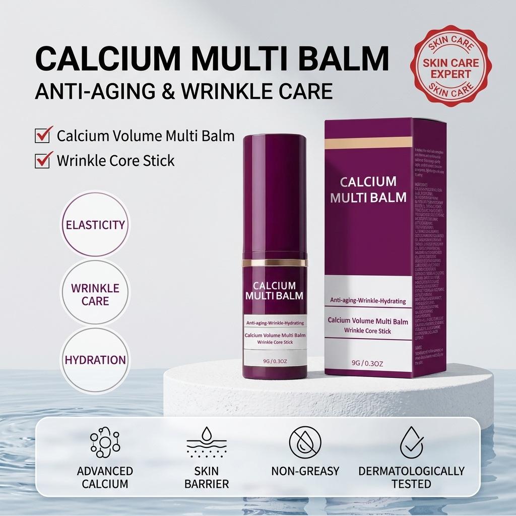 Calcium Multi Balm Calcium Cream Essence Stick Facial Collagen Moisturizing Stick