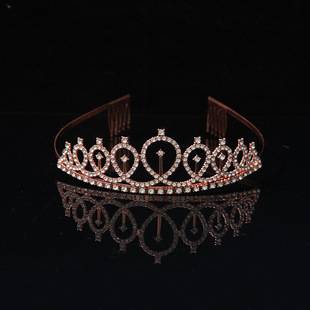 Cross-Border Birthday Crown Headband Bridal Party Rhinestone Hair Accessories High-End Headwear Hairband Crown Wholesale Exotic Style