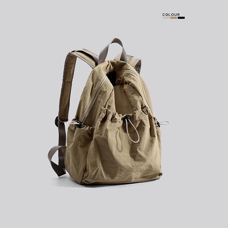 Travel Lightweight Men's Backpack New Korean Style Casual Waterproof Backpack Female High School Student Large Capacity Travel School Bag