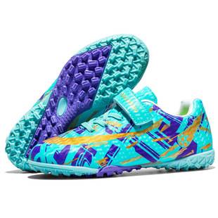 On behalf of the new cross-border children's football shoes students boys and girls TF broken nails velcro women's training sneaker