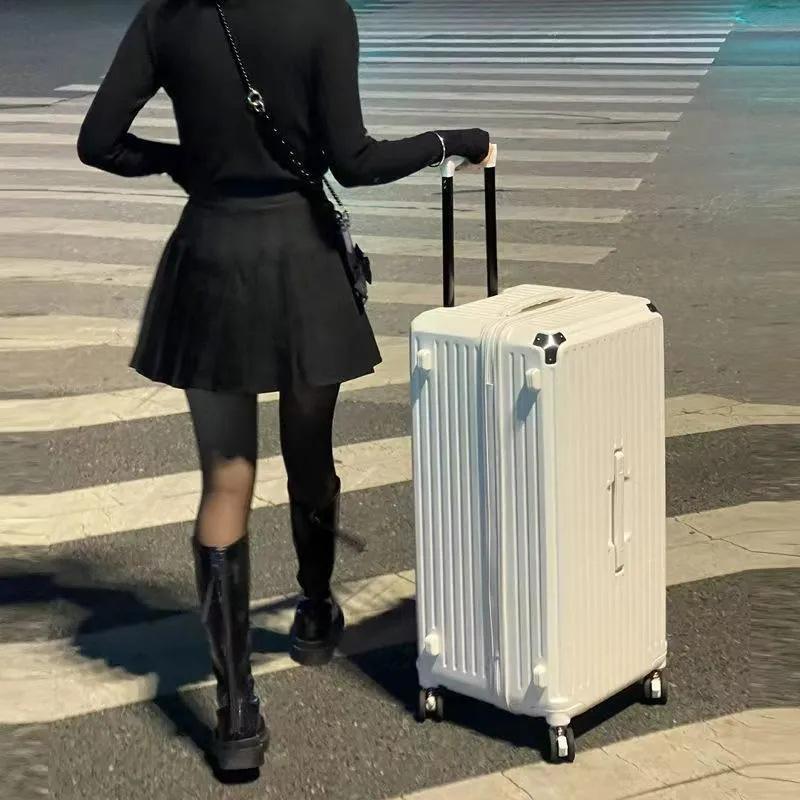 Direct Supply from Source Factory 40inch Large Capacity Japanese-Style Thickened Suitcase Trendy Trolley Suitcase with Spinner Wheels Luggage