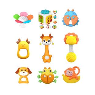 Cross-Border Freely Combinable Baby Rattle Toys Newborn Baby Rattles 0-6-12 Months Infant Early Education Teether