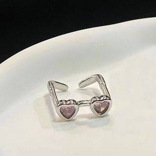 Eyes Couple Ring Women's Accessible Luxury Style High-End Niche Design Fashionable Opening Adjustable Personalized Ring Jewelry
