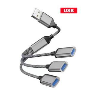 Cross-Border Wholesale USB Docking Station Extender Splitter Charging Multi-Interface Converter Mobile Phone Computer Accessories