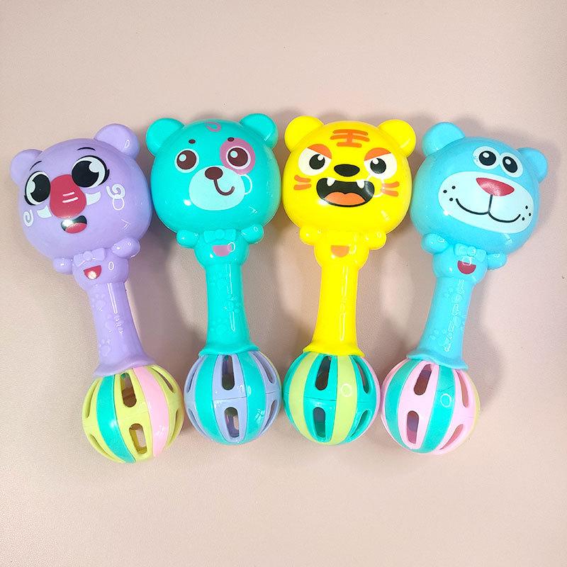 Rattle toys small toys baby hand rattle baby hand holding double bell children's toys manufacturers wholesale