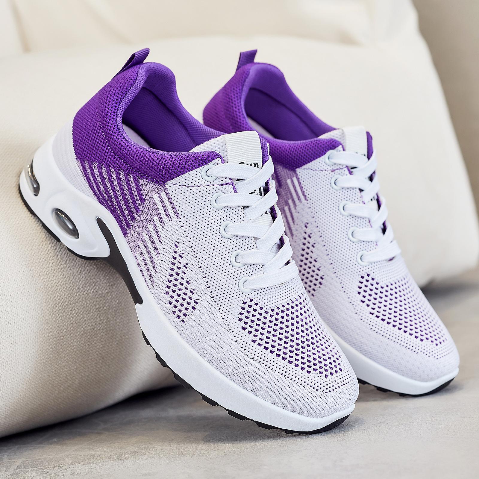 Shoes for Women, New Summer Models, Foreign Trade Women's Shoes, Korean Style Casual Air-Cushion Running Shoes, Breathable Soft-Soled Cross-Border Sports Shoes for Women