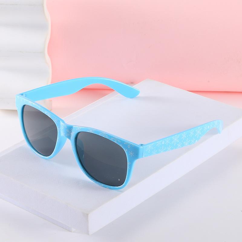 Amazon's New Sunglasses Cartoon Colorful Printed Square Frame Outdoor Sunshade Sunglasses Trendy Personalized Pattern Glasses