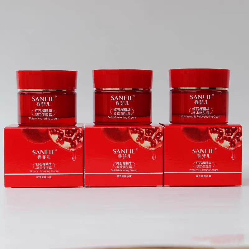 Wholesale Xiangfei Red Pomegranate Essence Cream Moisturizing Toner Essence Lotion Moisturizing Cream Skin Care 50g