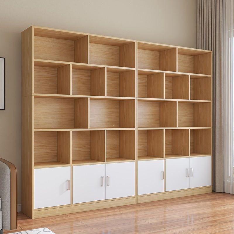 Home floor-standing bookcase, living room storage, open storage cabinet, office file cabinet, freely combinable grid cabinet
