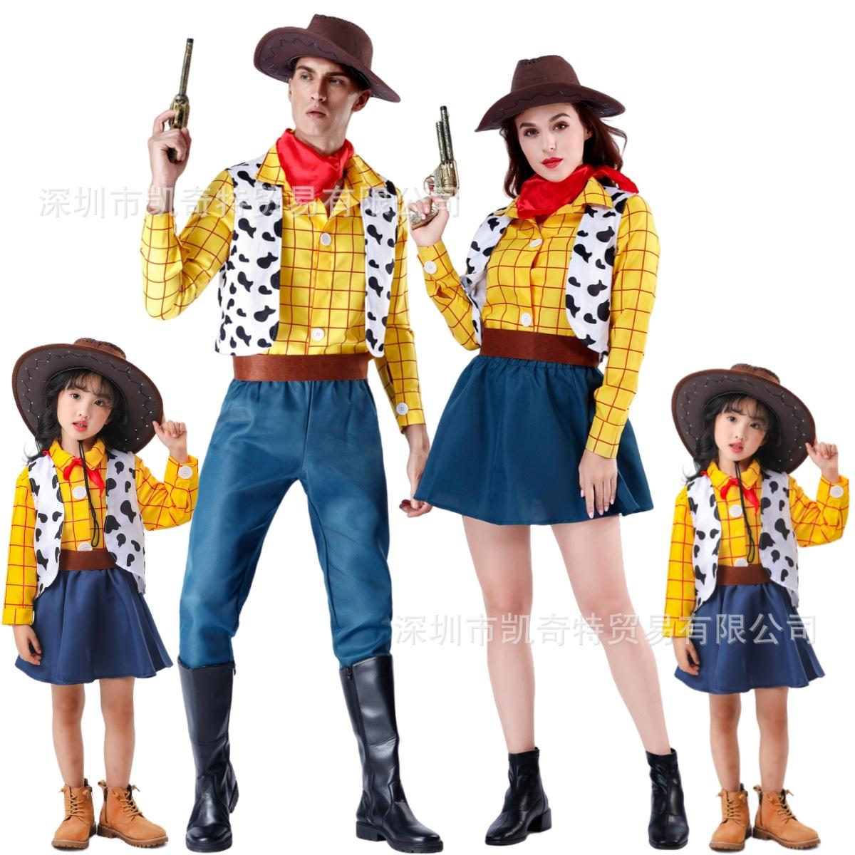 Halloween Cross-Border Toy Story Woody Tris Shepherd Adult and Children Role-Playing Stage Performance Costumes