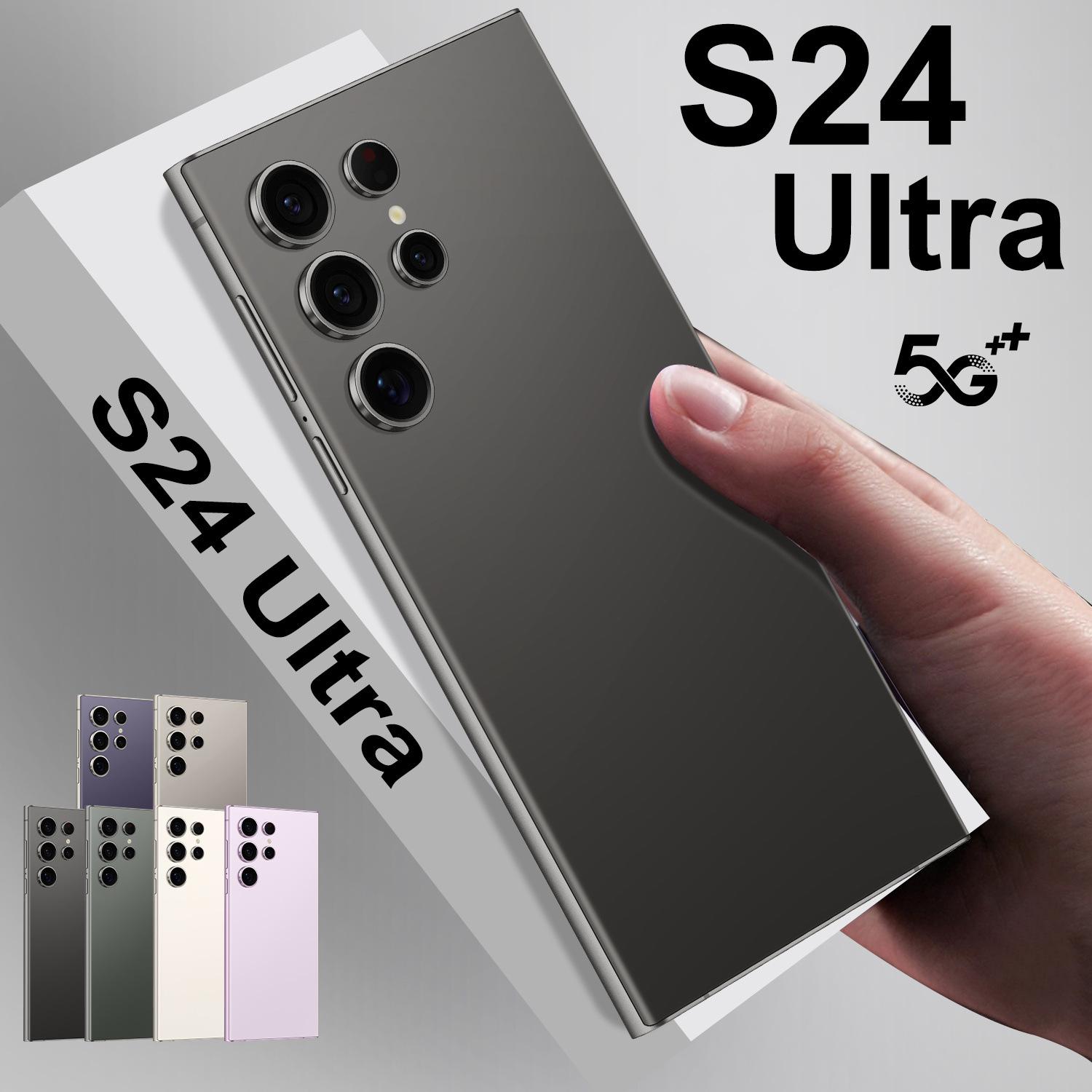 S24 Ultra+ Cross-Border Spot 7.3-Inch 16+1t Android Smart 5g Factory Mobile Phone Export Low Price Dropshipping
