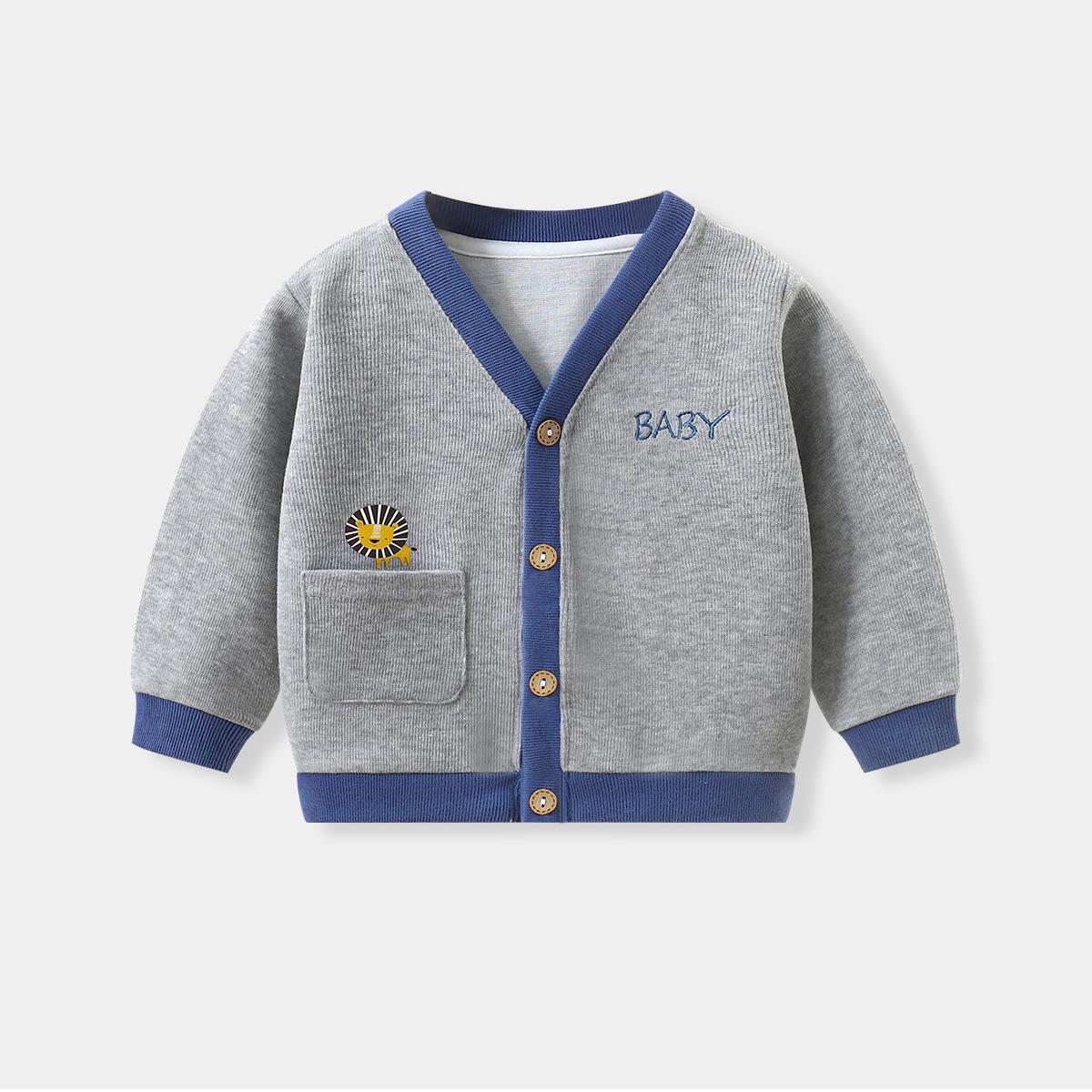 Children's Knitted Cardigan Autumn New Style Baby Jacket Korean Style Boys' Clothes Girls' Clothing Wholesale Dropshipping Free Shipping