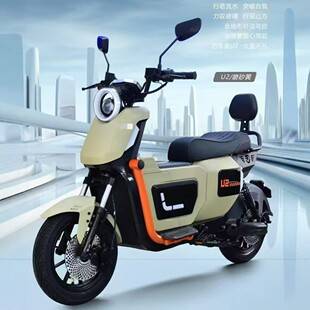 Cross-border export of U2 electric motorcycle 48V adult electric scooter with double seat and long range electric bicycle