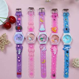 New Cute Cartoon Children's Watch Jelly Sanrio Elementary School Student Watch Quartz Watch Gift for Boys and Girls
