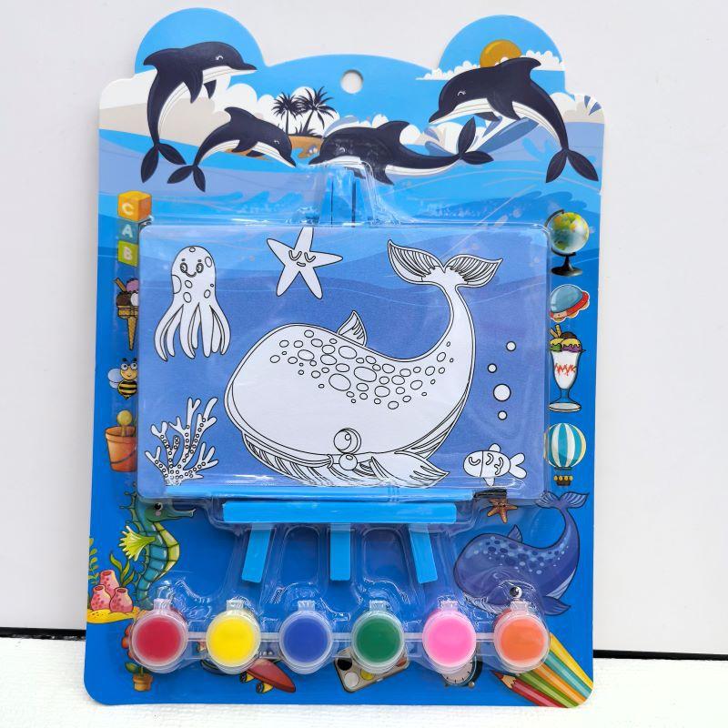 Wholesale Cartoon Painting Set Children's Day Kindergarten Painting Six Color Paints Children's Birthday Gifts