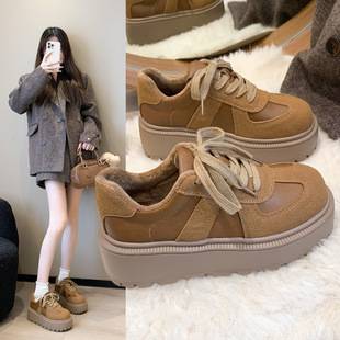 Platform Thick-Soled Moral Training Shoes for Women, Lightweight Low-Cut Sneakers for Small People, 2025 Autum New Versatile Height-Increasing Women's Shoes