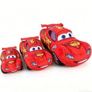 Cross-Border Anime Red Lightning Car Kidsren's Baby Doll Racing Plush Toy 015 New Style