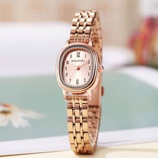 New Style Steel Band Women's Watch, Women's Model, Life Waterproof, Cross-Border Supply, Simple Design, Guangzhou Watch, Hot Selling Item