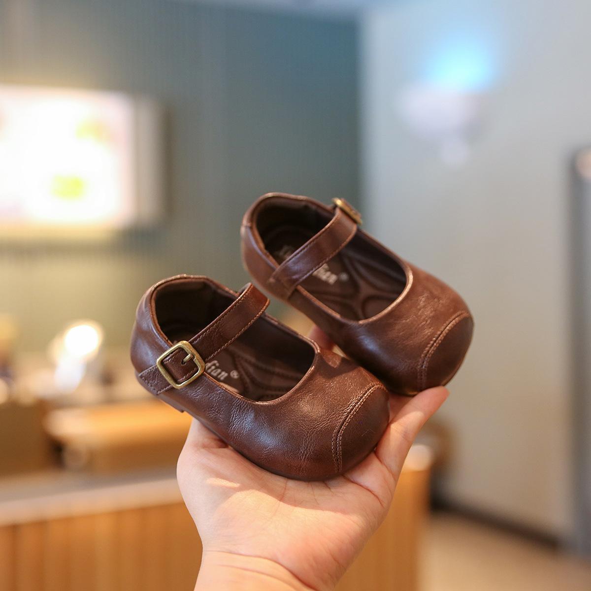 Little Step Baby Girl Shoes Autum Small Leather Shoes Soft Sole One Year Old Baby Toddler Shoes Baby Girl Princess Shoes Girls Shoes