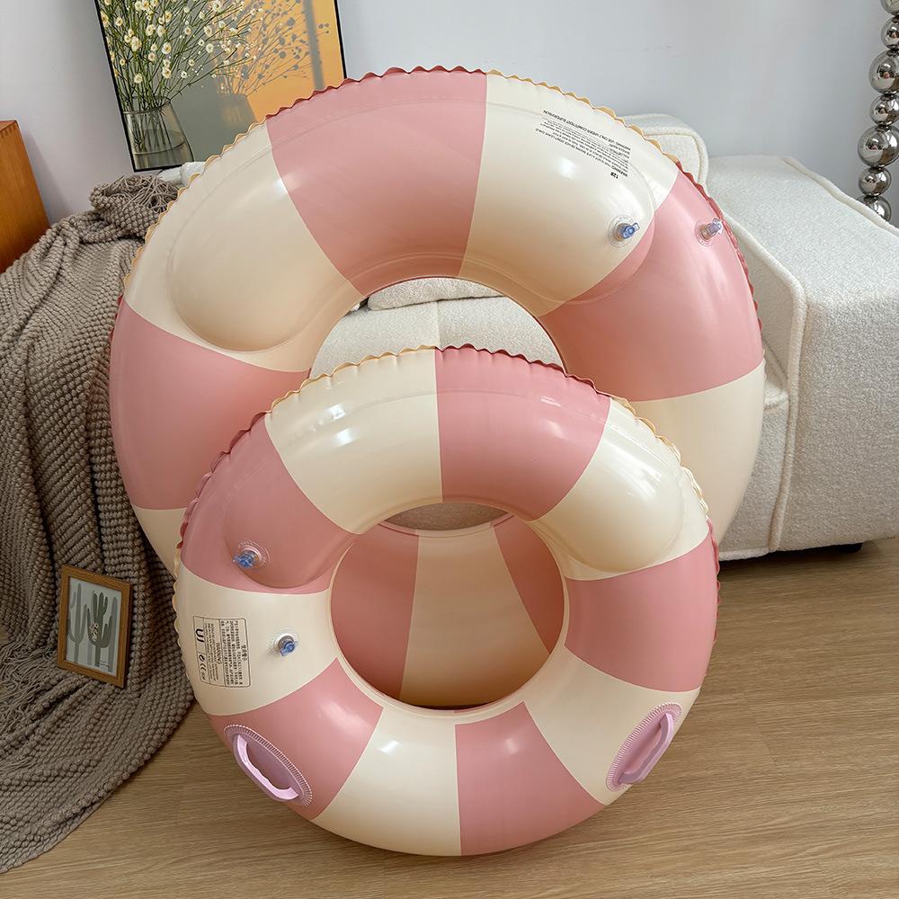Swimming Ring for Adults, Girls and Children, Thickened Anti-Rollover Lifebuoy for Men and Women, Beginner Water Inflatable Toy Floating Ring