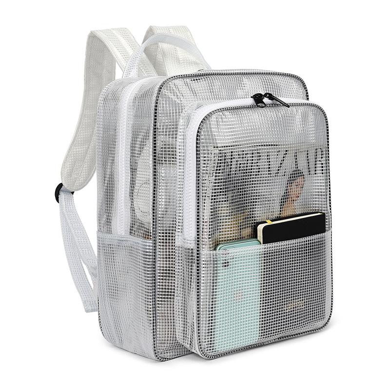Anti-Static Full Pvc Dust-Free Backpack Transparent Mesh Backpack Tool Bag Cleanroom Clean Backpack