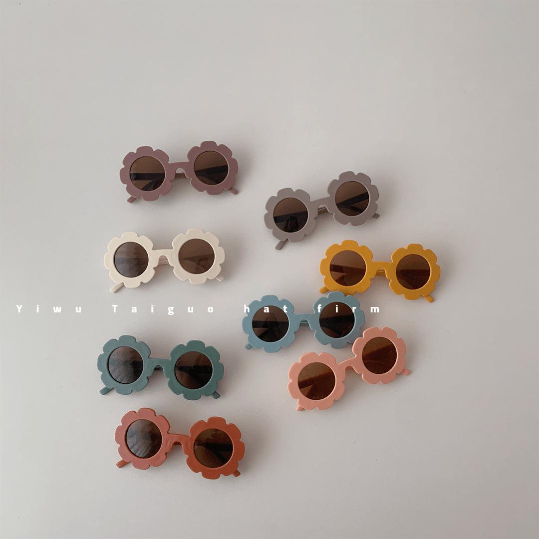 Korean Children's Cute Children's Frosted Glasses Macaron Color 3 to 8 Years Old Baby's Sunglasses Children's Sunglasses Trendy