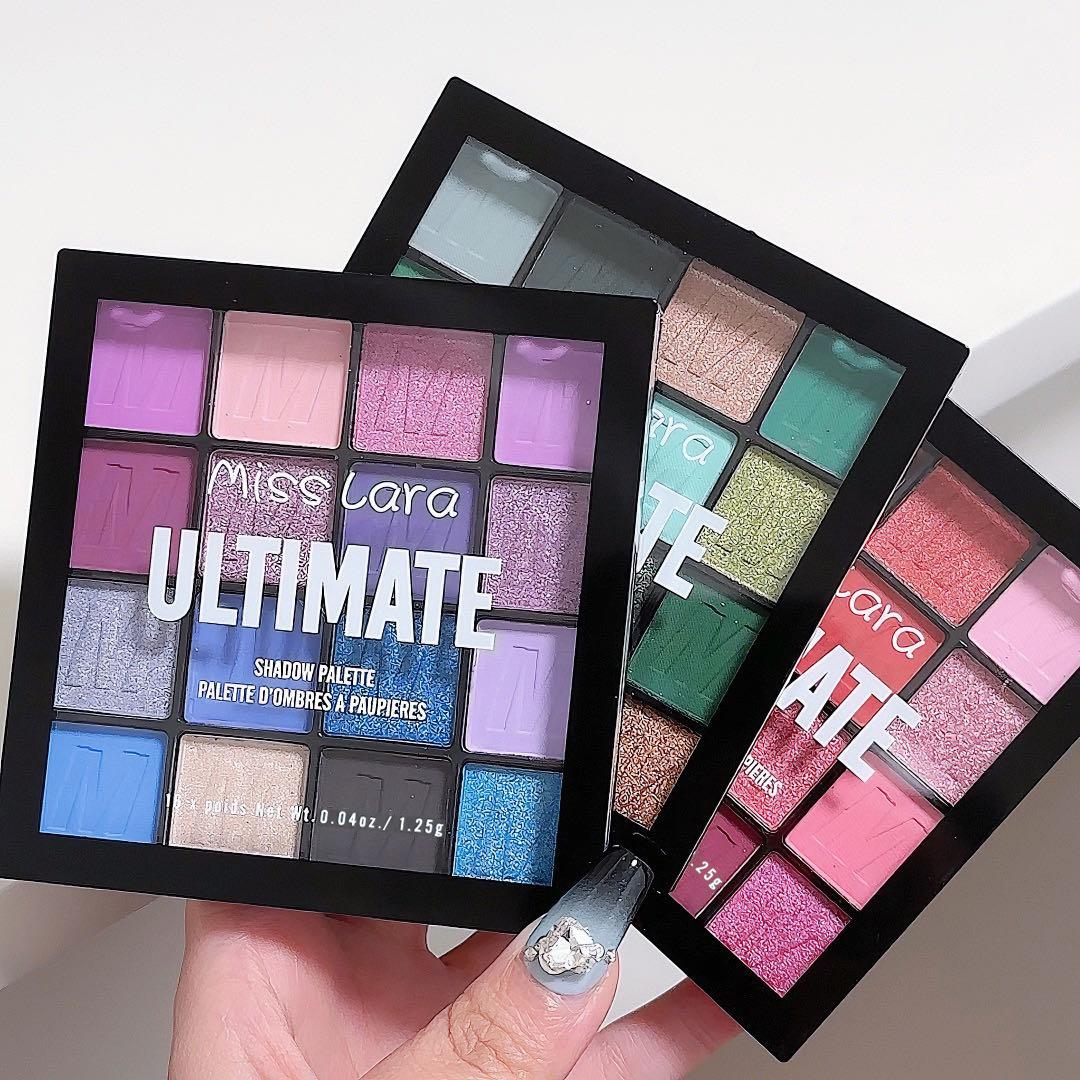 Popular Colorful 16-Color Eyeshadow Palette Matte Pearlescent Blue Enchantress European and American Makeup Beginner Eyeshadow Palette