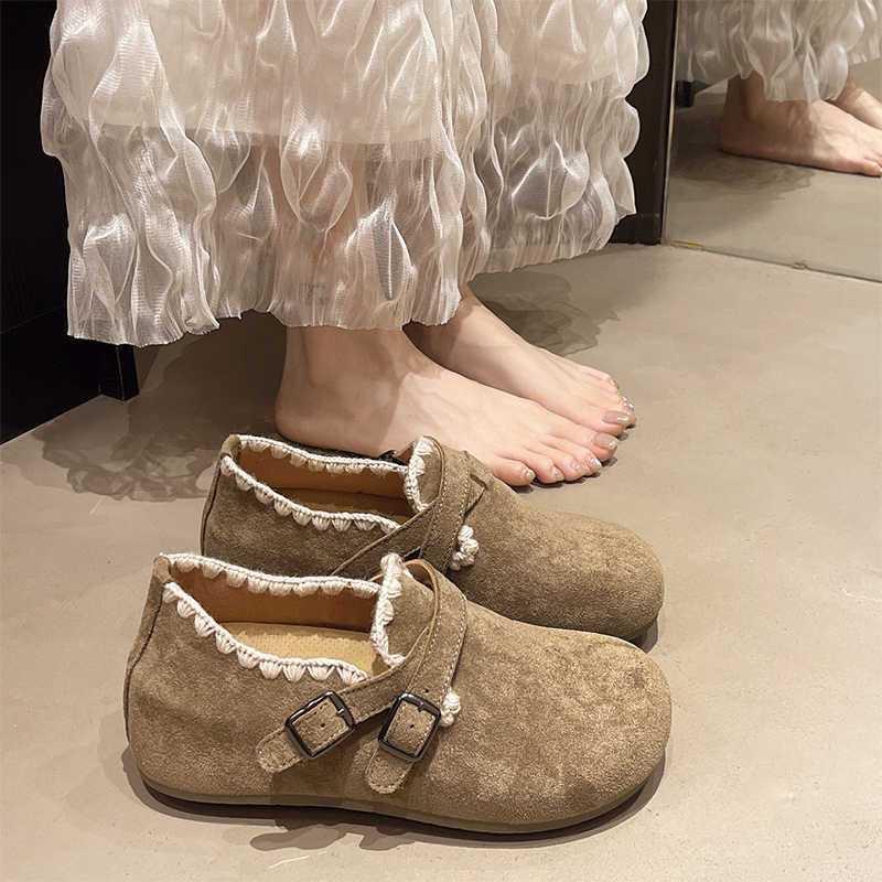 Thick-Soled Inner Heightening All-Inclusive Birkenstock Shoes for Women 2025 Autum New Slip-On Shoes Beanie Shoes Birkenstock Loafers