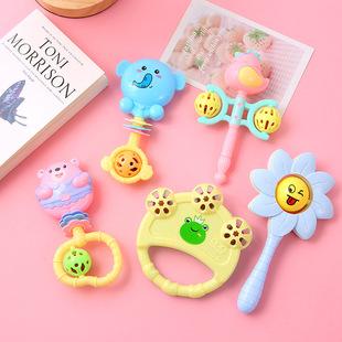 Baby hand cartoon rattle 0-3 years old newborn gift toys wholesale baby hand grasp early education set Wholesale