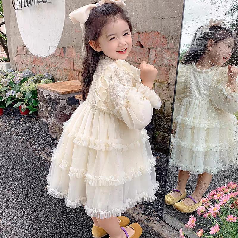 Girl's Lolita Princess Dress New Spring and Autumn Dress Little Girl's Birthday dress Children's Baby Girl Dress Stylish