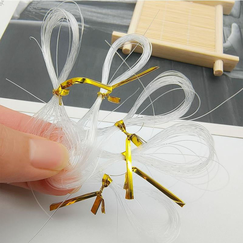 Transparent Beaded Stringing Kit, Ring Stringing Wire, Necklace DIY Material Kit, Accessories, Silk Thread, Non-Elastic Crystal Fishing Line