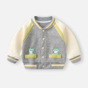 Baby Jacket Autumn Outfit 2026 New Baby Baseball Jacket Top Autumn Boys' Jacket Children's Outdoor Clothing