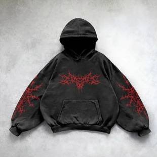 Cross-Border Washed Hooded Sweatshirt Pullover Hoodie Winter High Street Unisex Sweatshirt Versatile Top