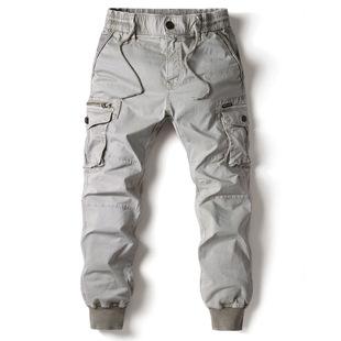 2025 Four Seasons Leg Pants Men's Large Size Pants Fashionable Multi-Color Casual Overalls Large Size Loose Pants