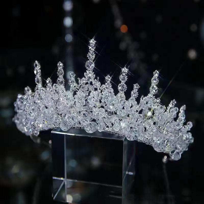 New Crystal Bridal Hair Accessories High-end Princess Wedding Dress Accessories Birthday Crown Wedding Crown Tiara