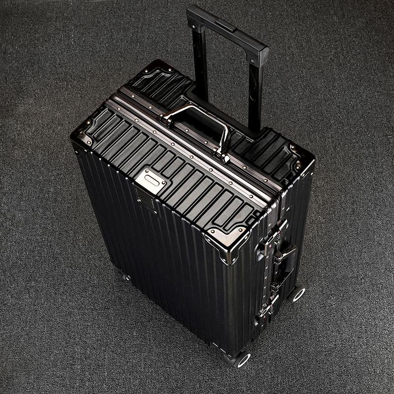 Suitcase 24 inch custom logo pattern password luggage aluminum frame rod 28 large capacity a batch