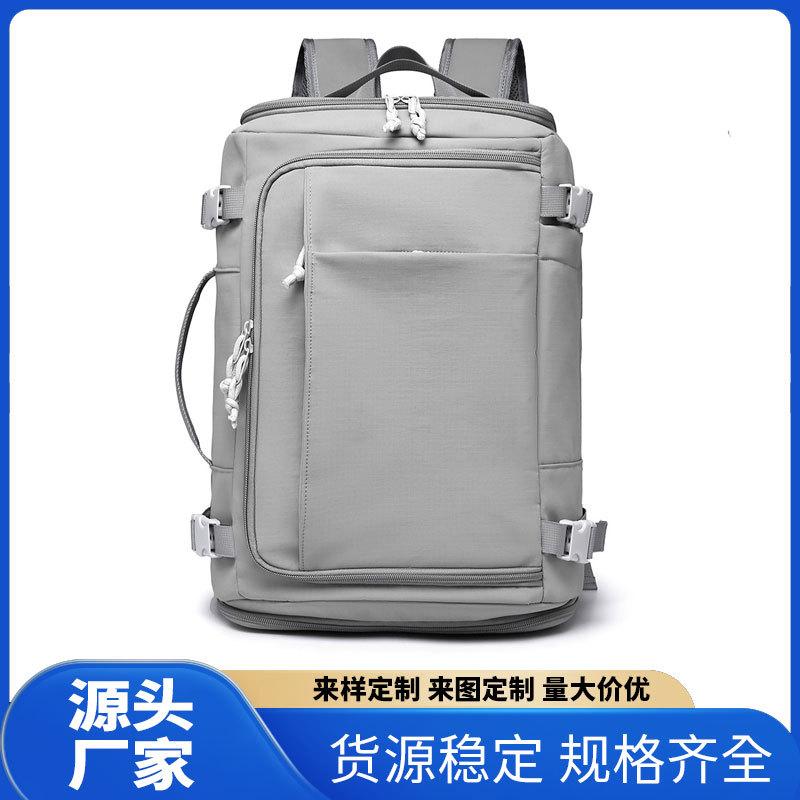 Cross-border Box Open Bag Outdoor Simple Backpack Breathable Shoulder Backpack Large Capacity Men's Bag USB Independent Shoe Warehouse