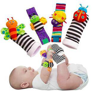 Baby Early Education Educational Plush Cute Cartoon Baby Toy Rattle 0-3 Years Old