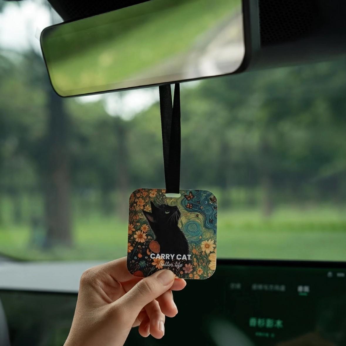 Car Fragrance Pendant, Long-Lasting Aroma, Light Scent, Car Perfume, Odor Removal Card, In-Car Hanging Decoration