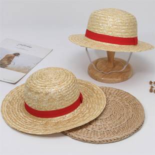 Luffy Straw Hat for Men and Women, Summer Sun Hat, New Style Sun Protection Hat, Fashionable Outdoor Hat for Men, Cross-Border Wholesale