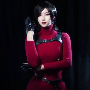 Resident Evil 4 Ada Wong Cosplay Costume Remastered Game Version Halloween Cosplay Outfit Full Set for Women