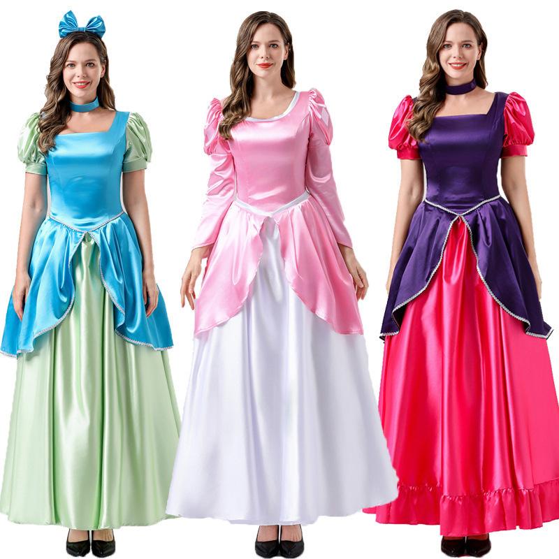 Foreign Trade Stepmother Tea Party Cinderella Big Sister and Second Sister Step Sister Role Play Stage Performance Adult Princess Dress